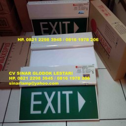Lampu Exit Maxpid LEDER ES/M/W510R Single Sided